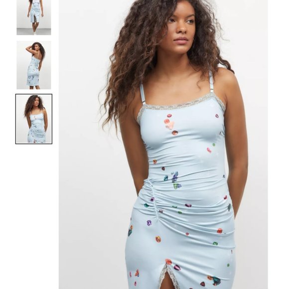 UO Hot Lava Lace Trim Slip Dress ⭐️ - Picture 2 of 3